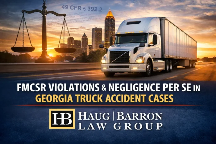 FMCSR Violations and Negligence Per Se in Georgia Truck Accident Cases