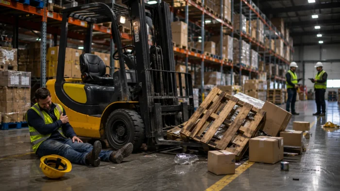 warehouse accident with forklift mishap sandy springs and decatur personal injury attorneys | haug barron law group GA Forklift Accidents & Employer Liability