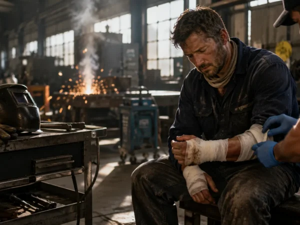 injured worker receiving care in workshop sandy springs and decatur personal injury attorneys | haug barron law group GA Burn Injury Claims & Compensation