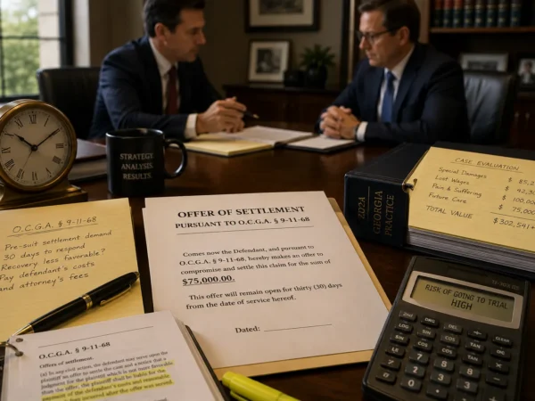 legal strategy in a law office sandy springs and decatur personal injury attorneys | haug barron law group GA Offer of Settlement Statute Guide