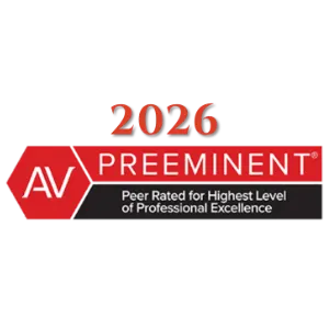 av preeminent rating from martindale-hubbell