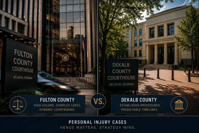 Fulton vs. DeKalb County: Filing a Personal Injury Case in Georgia